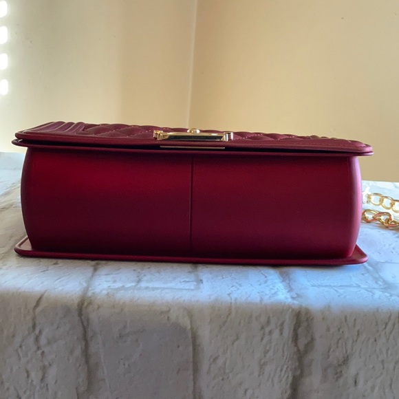 Handbag Jelly Handbag Stunning Deep Red - Picture 6 of 10